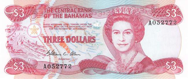 Bahamas 3 Dollar p44 1984